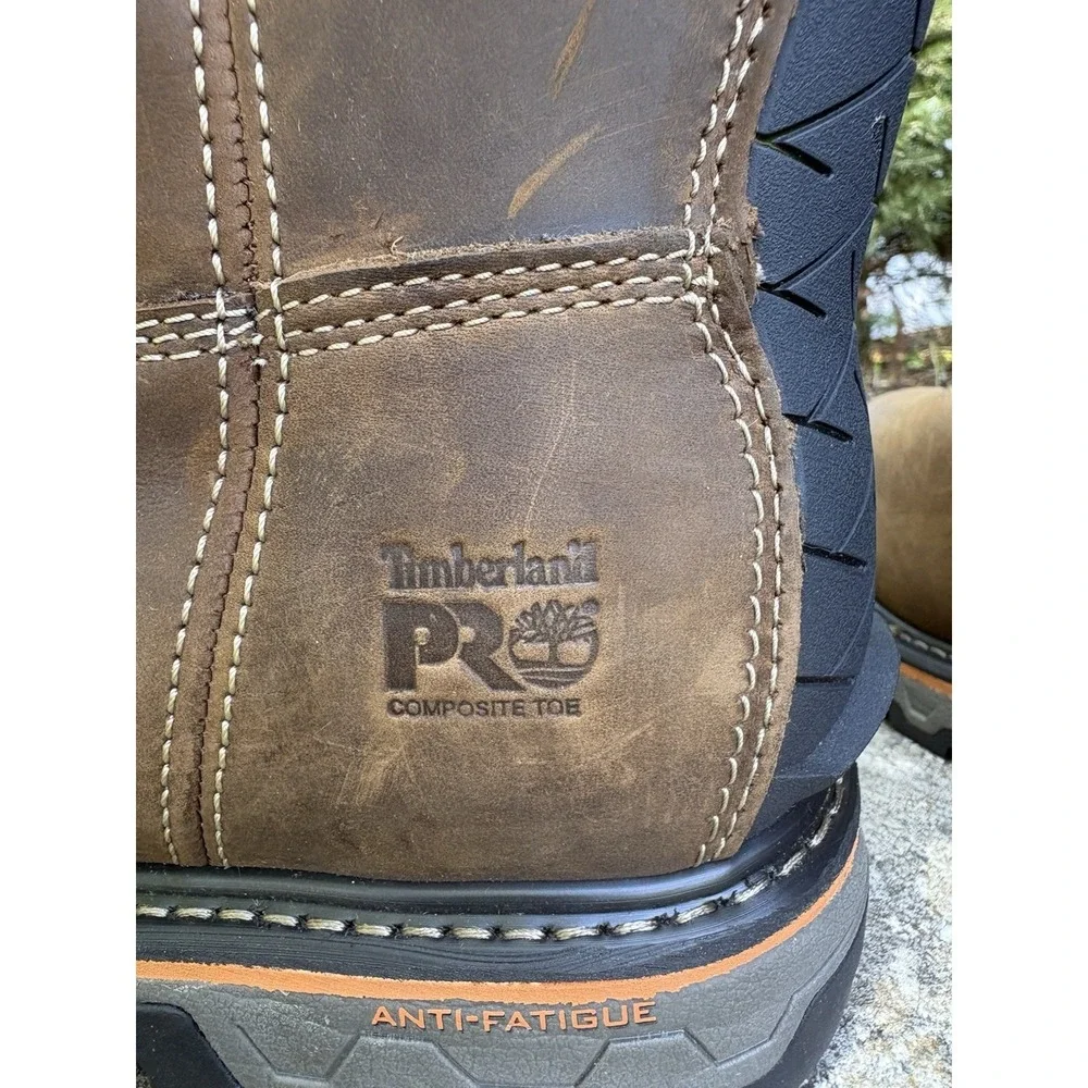 Men's Timberland Pro True Grit Work Boots Waterproof  Safety Toe 11.5M NEW